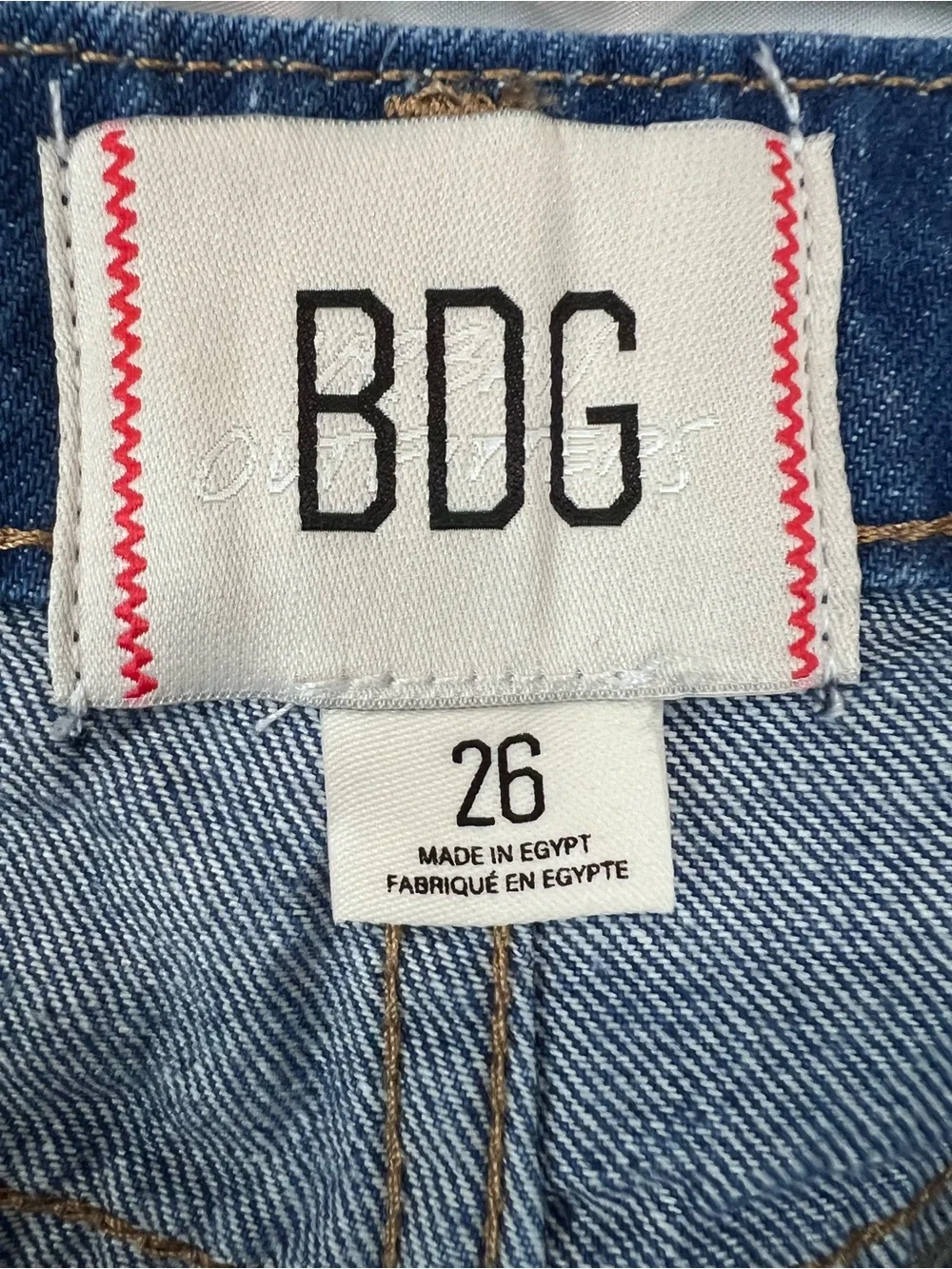 Urban Outfitters BDG Frayed Hem Long Denim Shorts